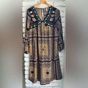Embroidered Boho Dress